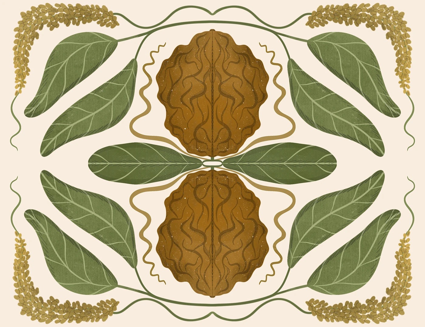 Product photography of botanical trays