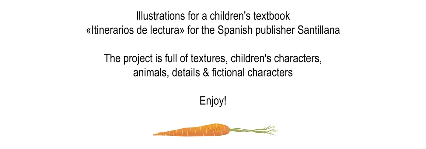 Children and animals in a playful scene
